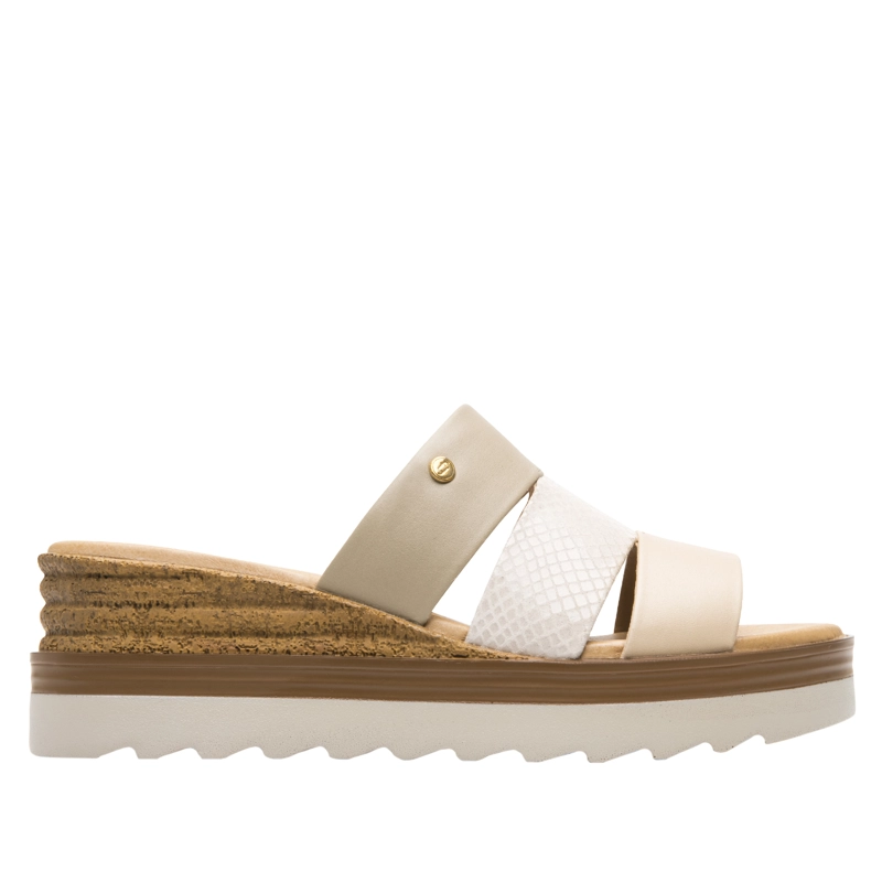 SANDALIA MUJER MANAUS 127705 BEIGE Y ROSA - 1