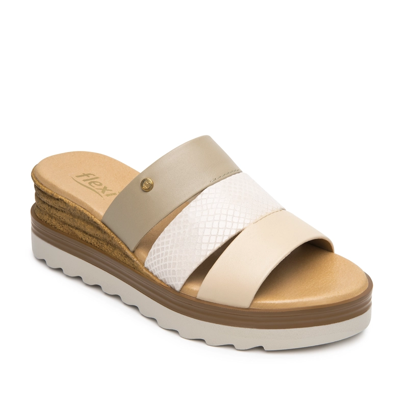 SANDALIA MUJER MANAUS 127705 BEIGE Y ROSA - 2
