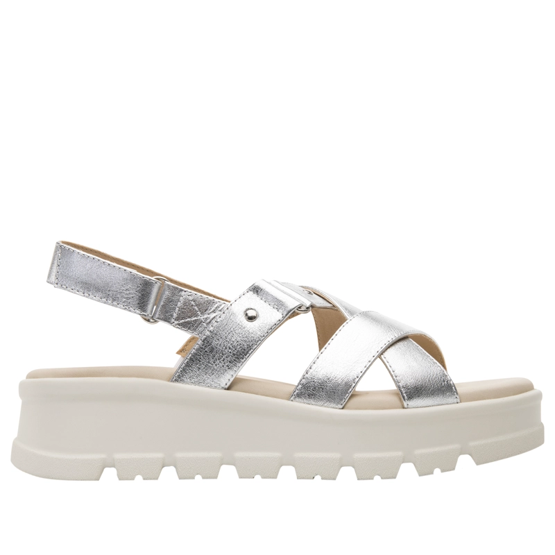 SANDALIA MUJER LEXA 128513 PLATEADA - 1