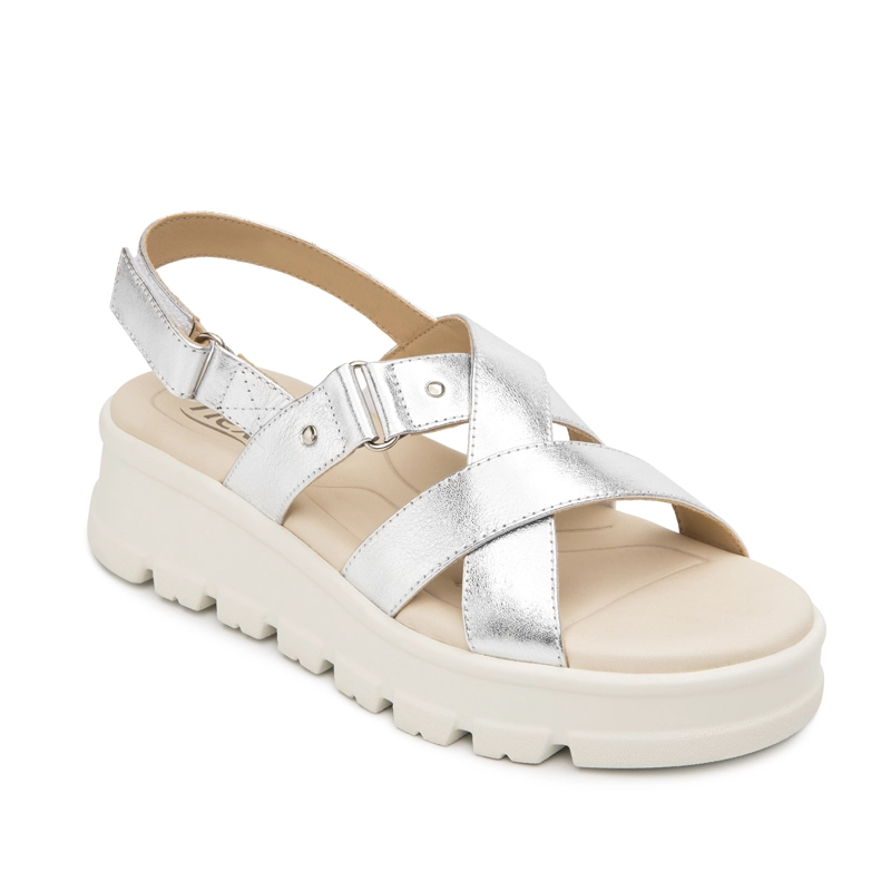 SANDALIA MUJER LEXA 128513 PLATEADA - 2