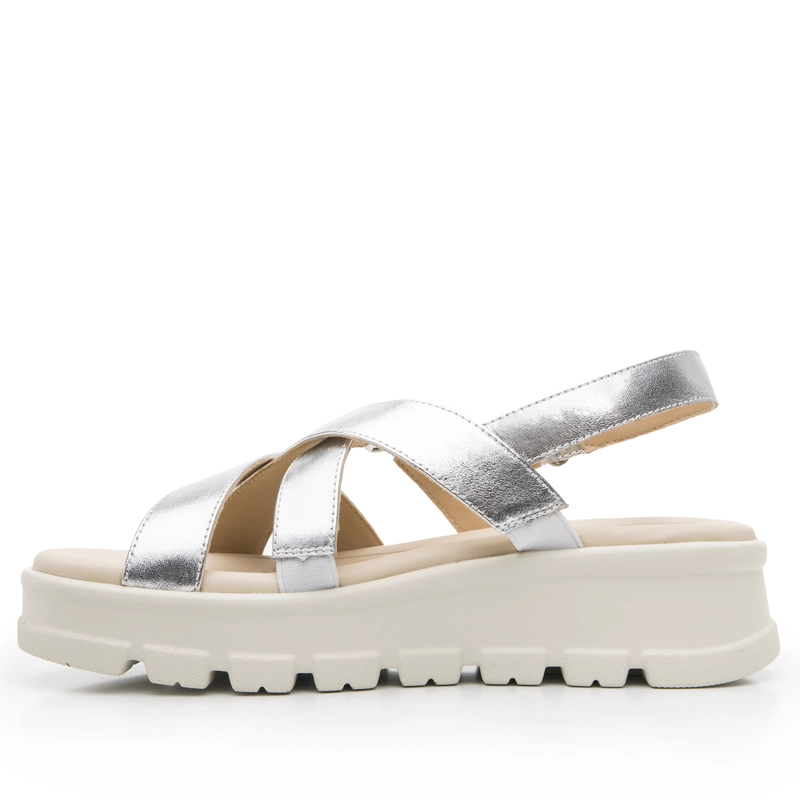 SANDALIA MUJER LEXA 128513 PLATEADA - 3