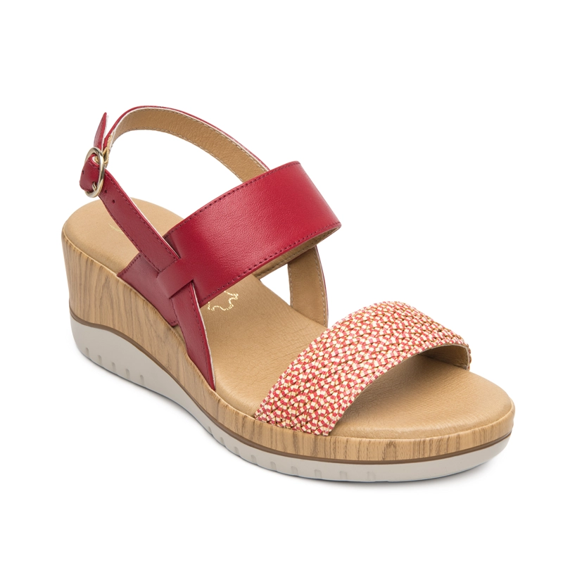 SANDALIA MUJER EMILY 113325 ROJA - 2