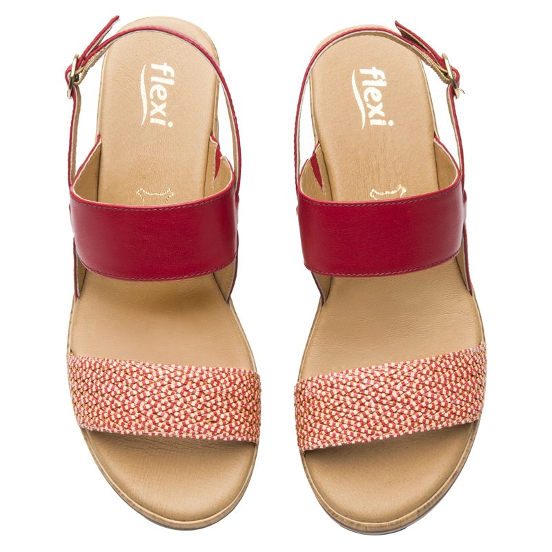SANDALIA MUJER EMILY 113325 ROJA - 6