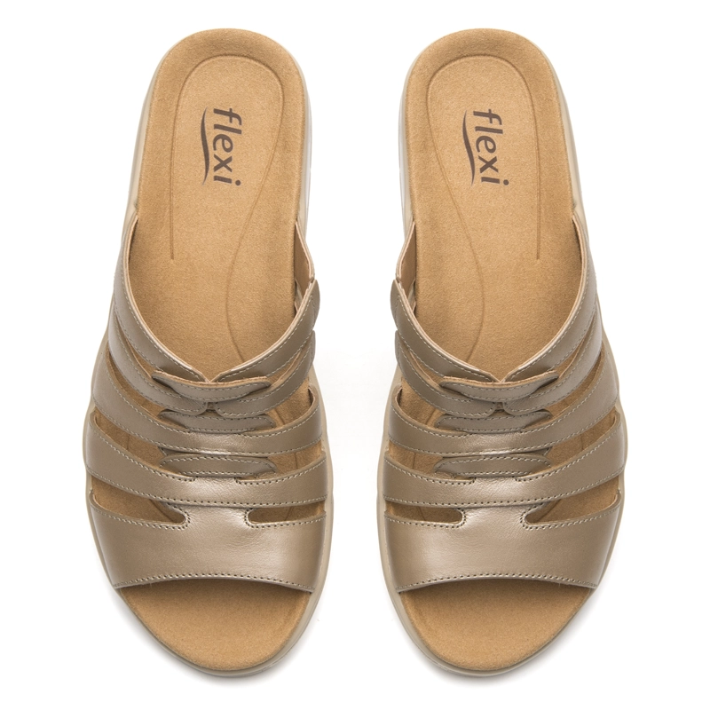 SANDALIA MUJER SIWA 133701 TAUPE - 6