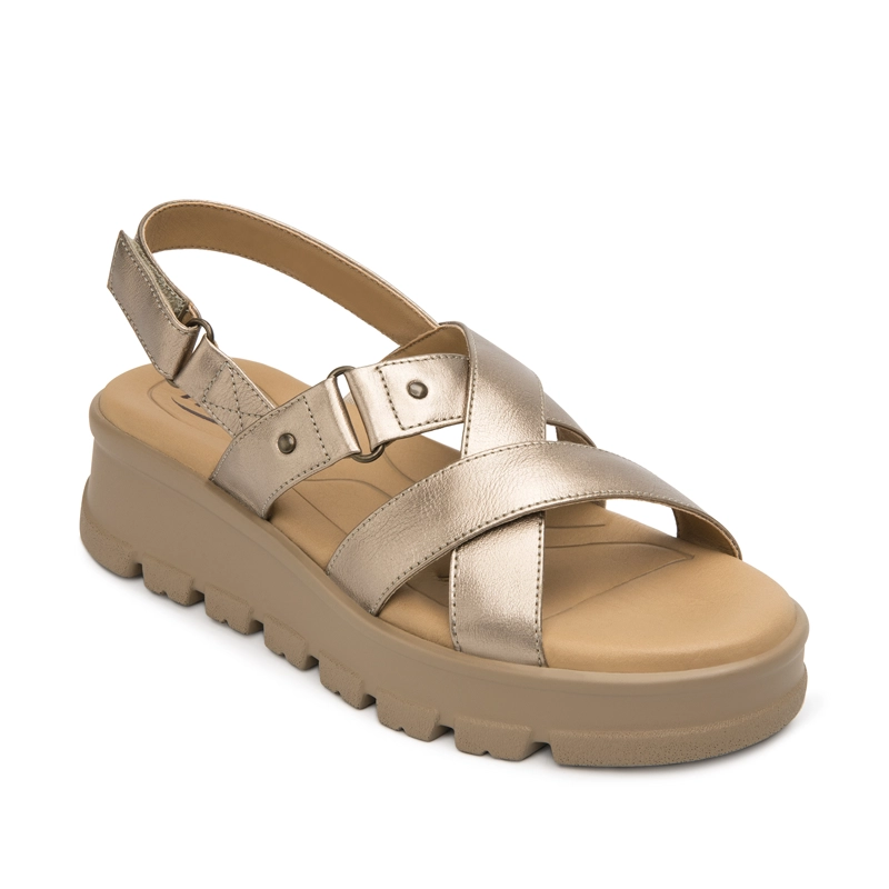 SANDALIA MUJER LEXA 128513 DORADA - 2