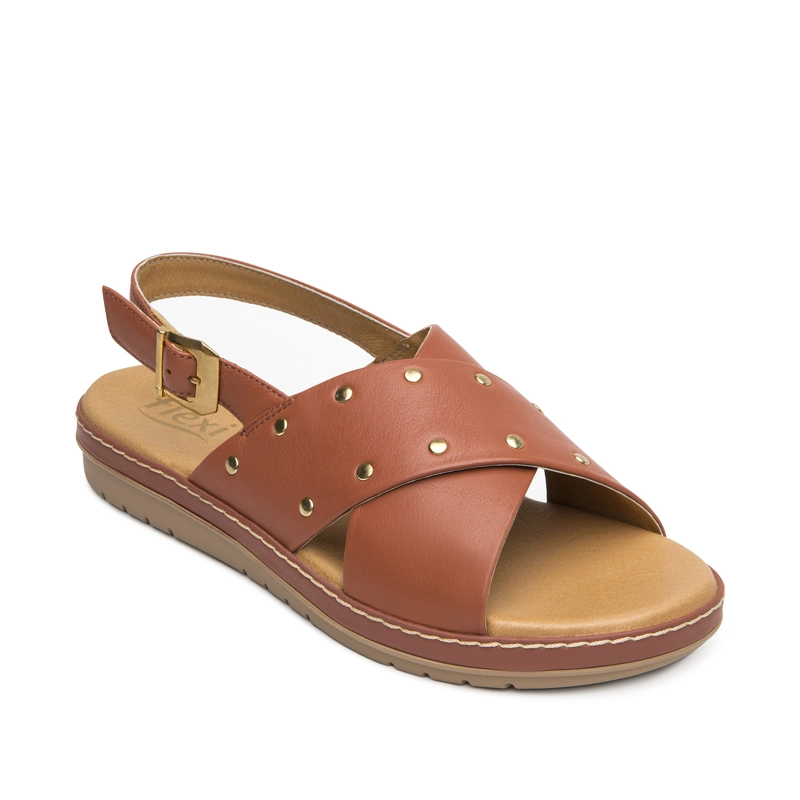 SANDALIA MUJER PEONIA 100233 TERRACOTA - 2
