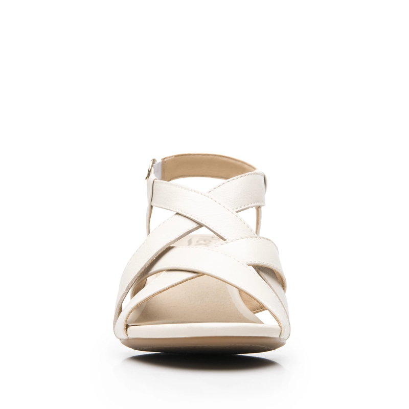 SANDALIA MUJER GILMA 128309 BLANCO ALGODON - 4