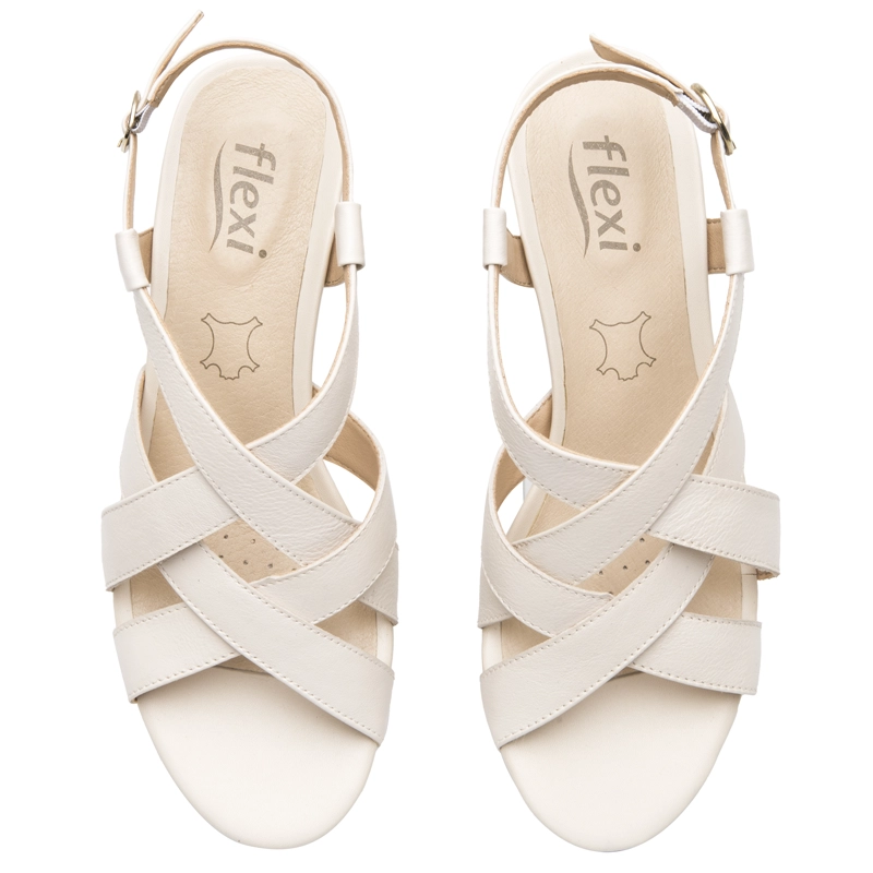 SANDALIA MUJER GILMA 128309 BLANCO ALGODON - 6