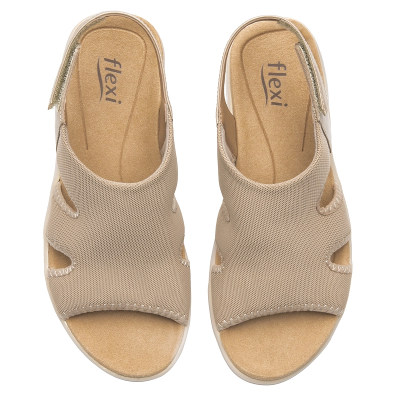 SANDALIA MUJER SIWA 133703 BEIGE - 6