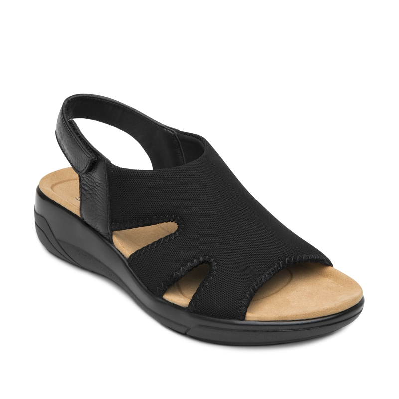 SANDALIA MUJER SIWA 133703 NEGRA - 2