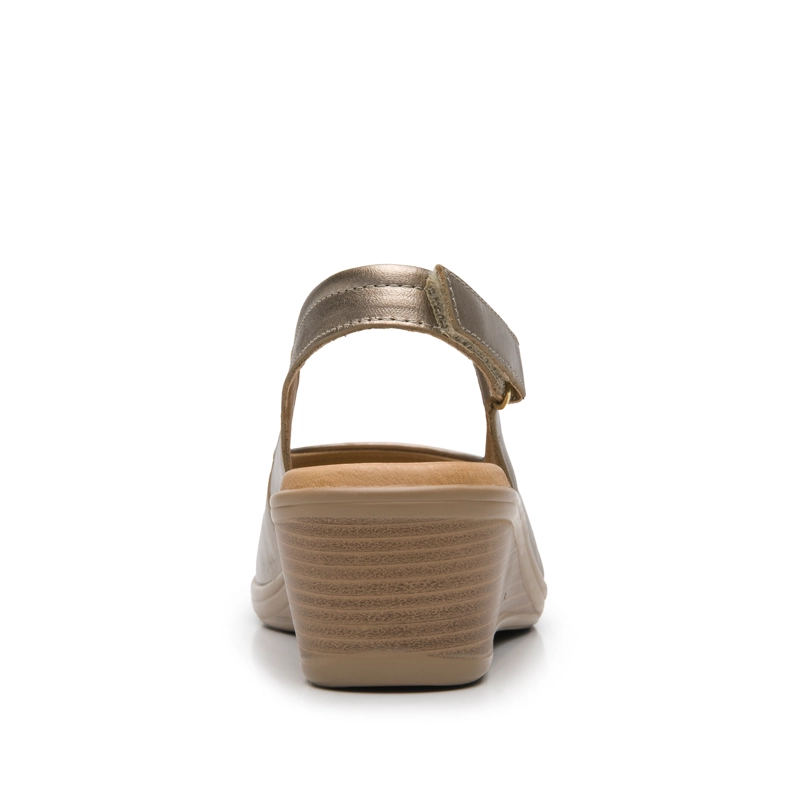 SANDALIA MUJER ZURA 123717 DORADA - 5