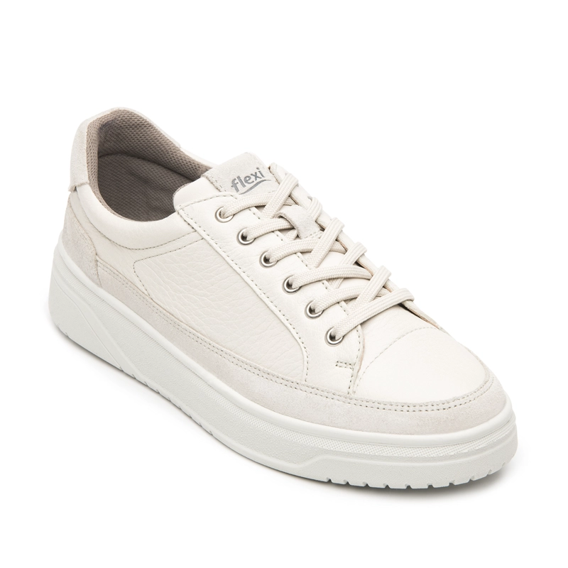 ZAPATILLA MUJER HELINA 136602 BLANCO MARFIL - 2