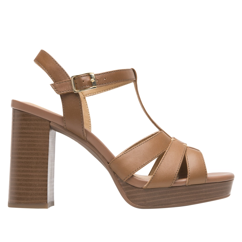 SANDALIA MUJER KATNIS 134401 CAFE  ARENA - 1