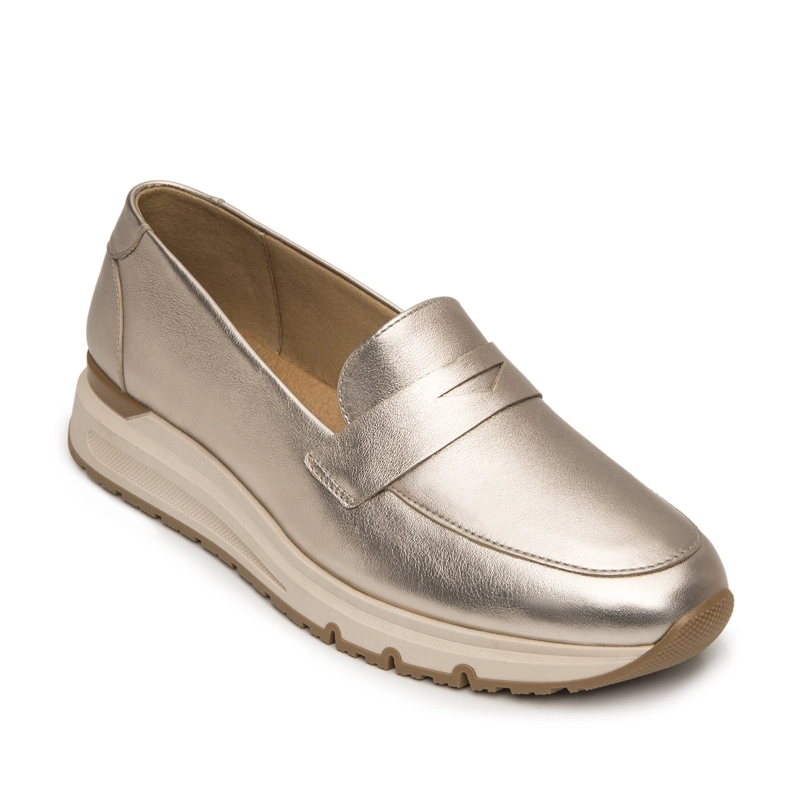 MOCASIN MUJER MILDRED 137002 ORO ROSADO - 2