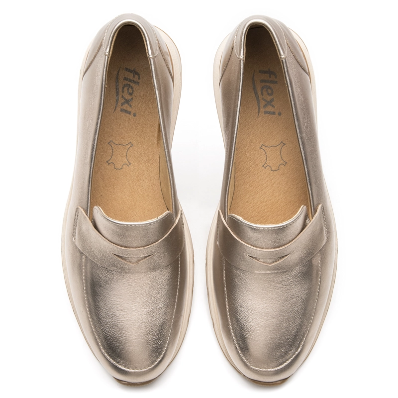 MOCASIN MUJER MILDRED 137002 ORO ROSADO - 6