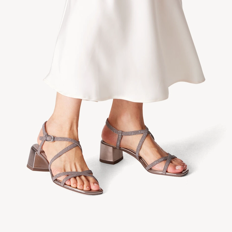 SANDALIA MUJER TAMARIS 28204-42 ROSA METALICO - 3