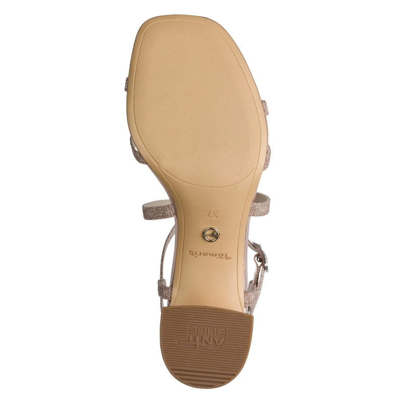 SANDALIA MUJER TAMARIS 28204-42 ROSA METALICO - 7