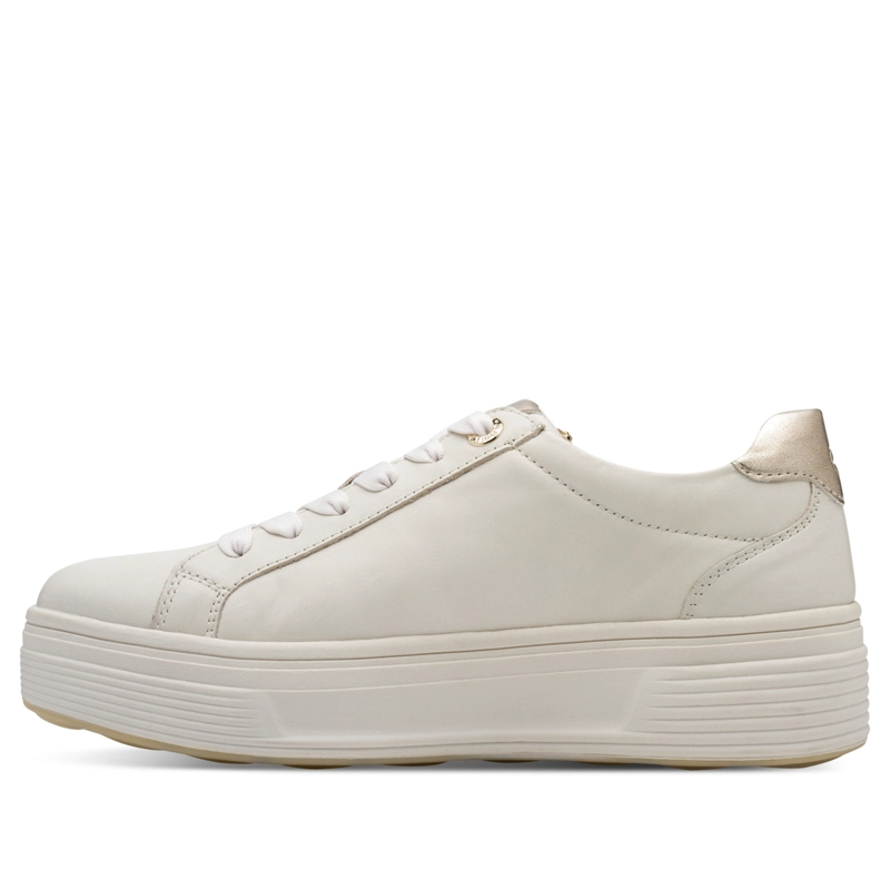 ZAPATILLA TAMARIS MUJER 83716-44 BLANCA Y  DORADO - 5