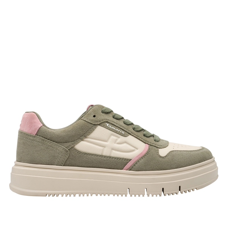ZAPATILLA MUJER TAMARIS 23746-43 VERDE Y BLANCO - 1