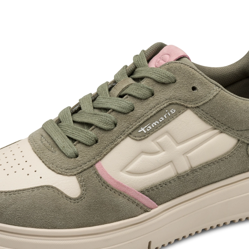 ZAPATILLA MUJER TAMARIS 23746-43 VERDE Y BLANCO - 2