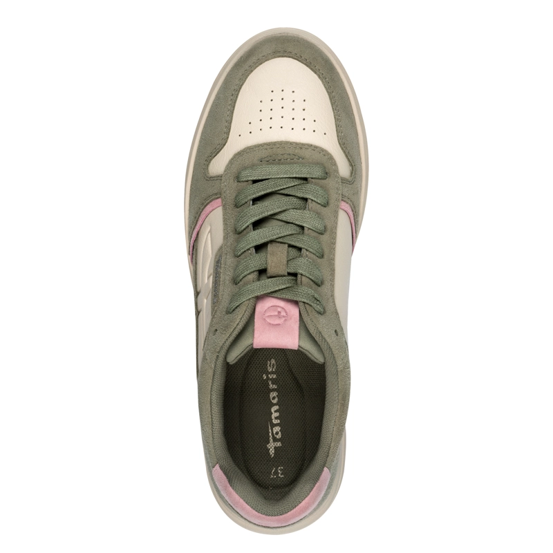ZAPATILLA MUJER TAMARIS 23746-43 VERDE Y BLANCO - 5