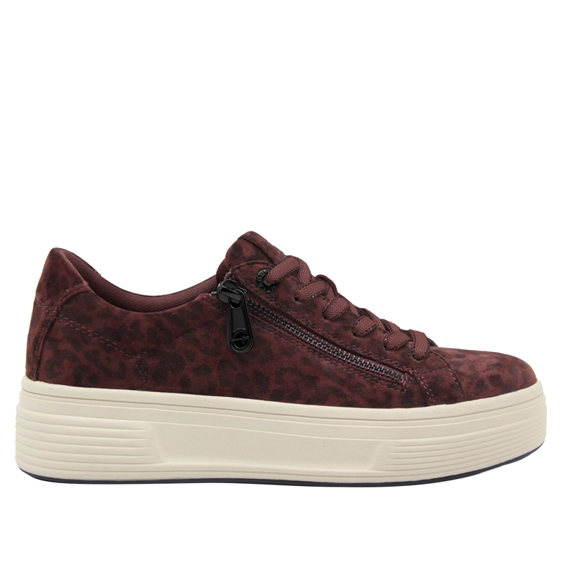 ZAPATILLA MUJER TAMARIS 83726-44 LEOPARDO BURDEO - 1