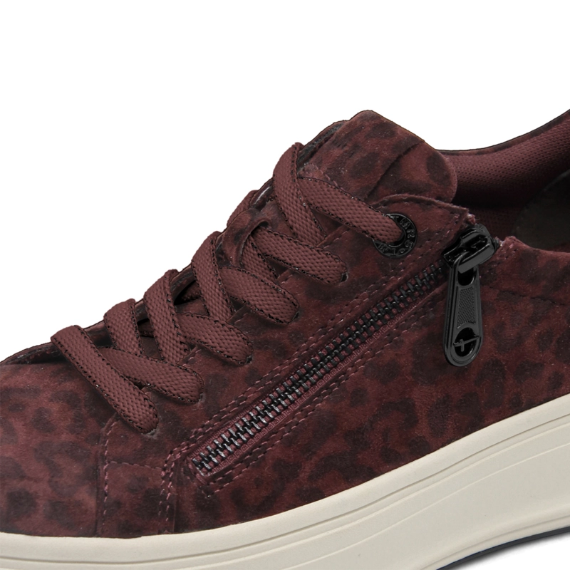 ZAPATILLA MUJER TAMARIS 83726-44 LEOPARDO BURDEO - 2