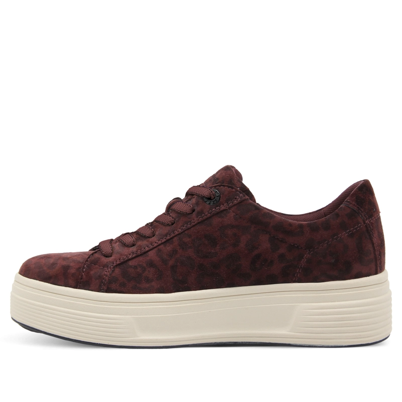 ZAPATILLA MUJER TAMARIS 83726-44 LEOPARDO BURDEO - 5