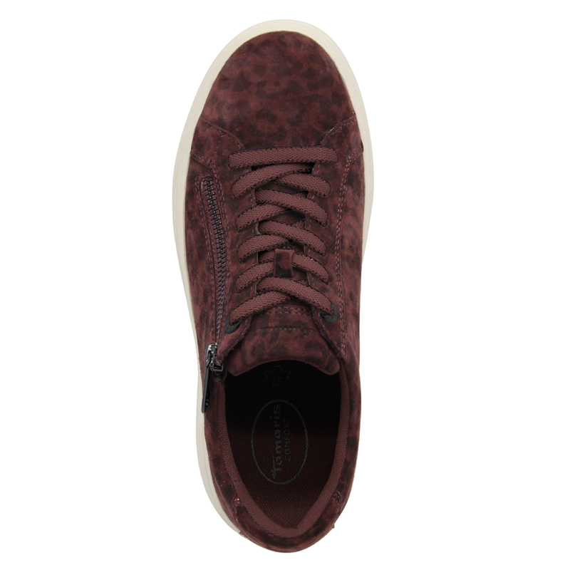 ZAPATILLA MUJER TAMARIS 83726-44 LEOPARDO BURDEO - 6