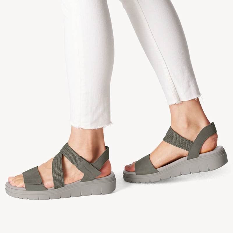 SANDALIA MUJER TAMARIS 28241-42 VERDE - 3