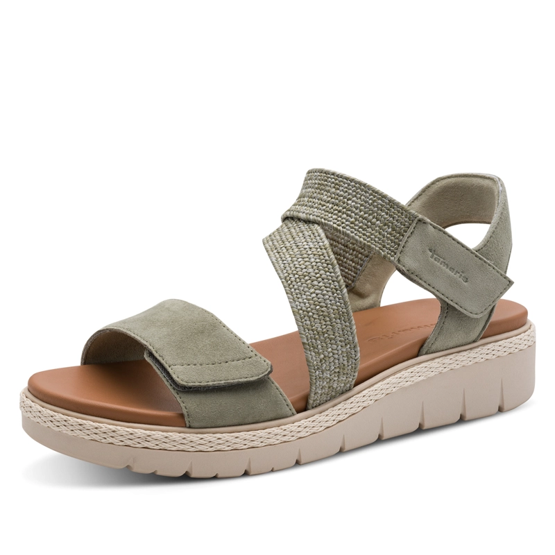 SANDALIA MUJER TAMARIS 28241-42 VERDE - 4