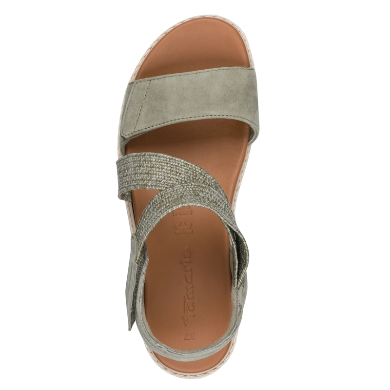 SANDALIA MUJER TAMARIS 28241-42 VERDE - 6