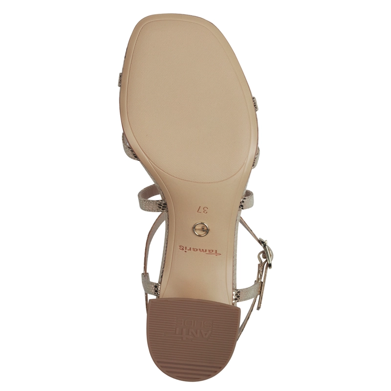 SANDALIA MUJER TAMARIS 28204-42 DORADA - 7