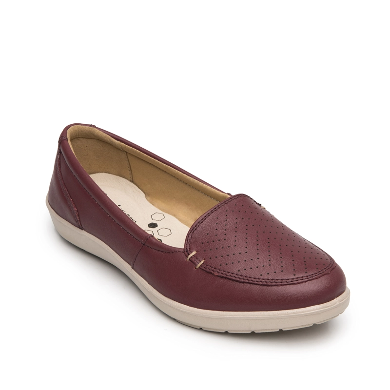 MOCASIN MUJER AMELIE 101912 ROJO - 2