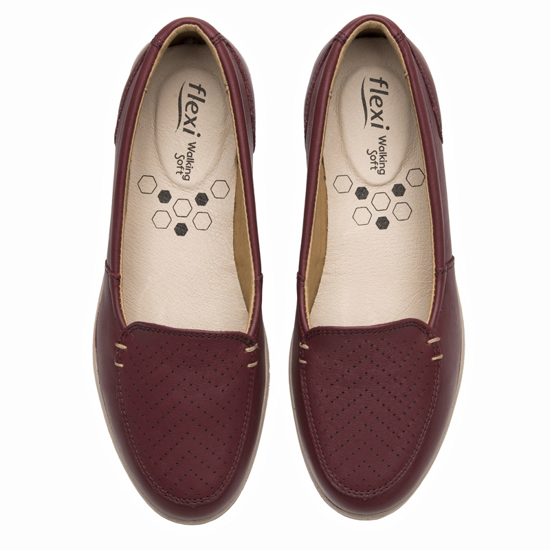 MOCASIN MUJER AMELIE 101912 ROJO - 6