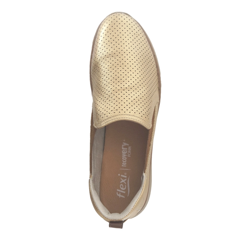 ZAPATILLA MUJER BETH 107601 DORADA - 5