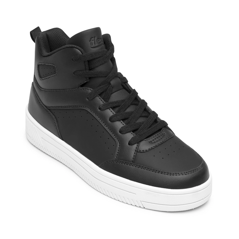 ZAPATILLA MUJER INNA 131606 NEGRA CAÑA ALTA - 3