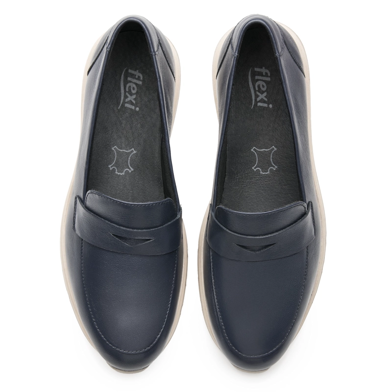 MOCASIN MUJER MILDRED 137002 AZUL MARINO - 7