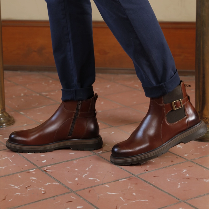 BOTIN HOMBRE KUNO 421702 CAFE  COGNAC - 3