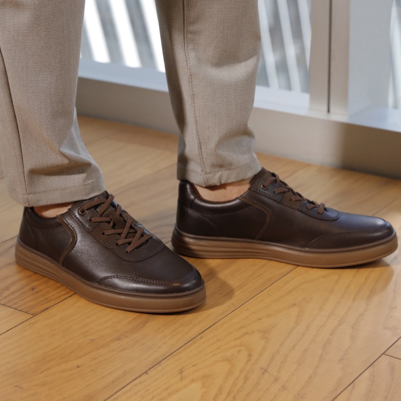 ZAPATILLA HOMBRE HELIOS 421802 CAFE CHOCOLATE - 3