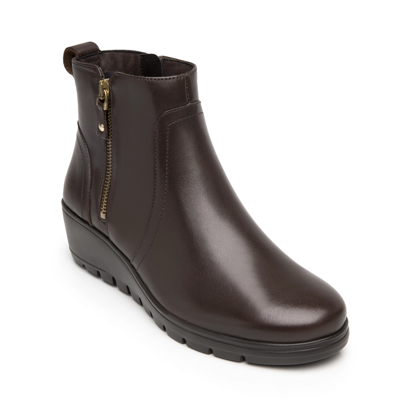 BOTIN MUJER CATALEYA 104827 CAFE  MADERA - 2