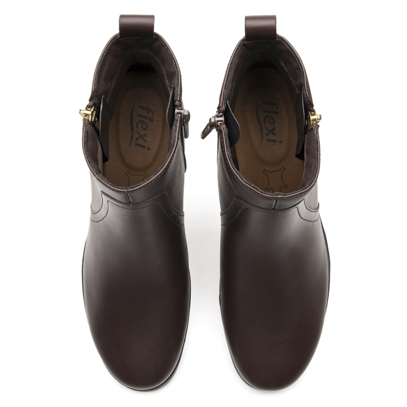 BOTIN MUJER CATALEYA 104827 CAFE  MADERA - 6