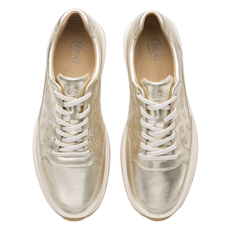 ZAPATILLA MUJER MILDRED 137004 DORADA - 6