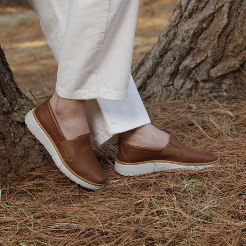 ZAPATILLA FLEXI MUJER TURAN 137904 CAFE - 3