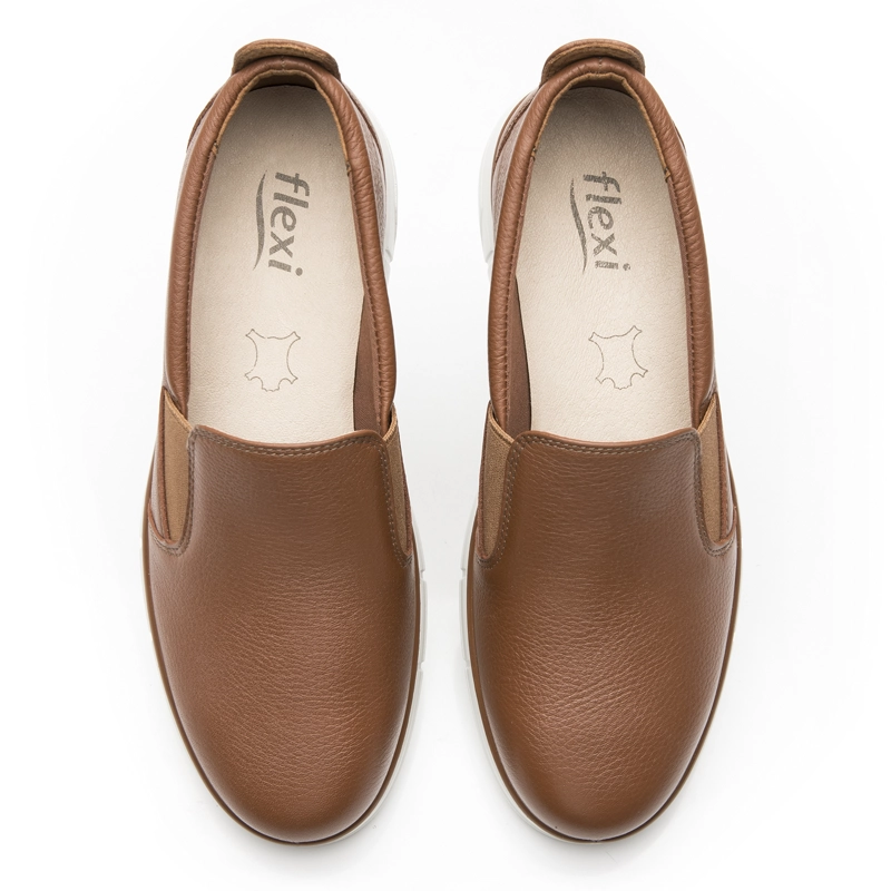 ZAPATILLA FLEXI MUJER TURAN 137904 CAFE - 7