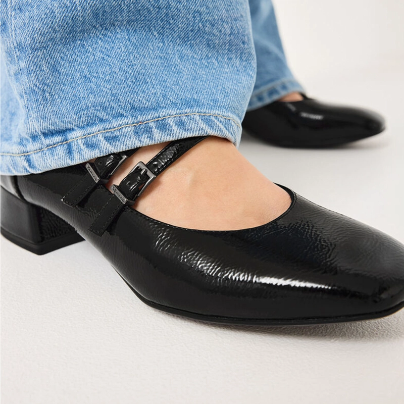 ZAPATO MUJER 22318-43 NEGRO CHAROL - 3