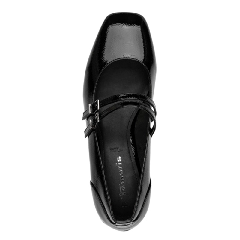 ZAPATO MUJER 22318-43 NEGRO CHAROL - 6