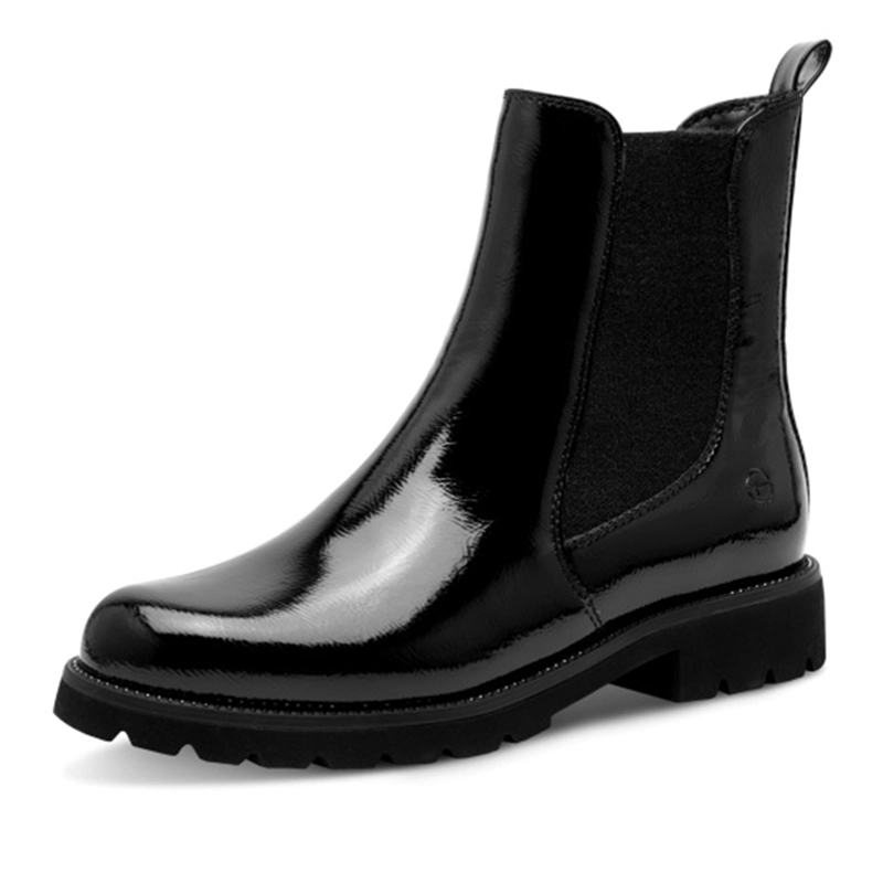 BOTIN MUJER 25483-45 NEGRO CHAROL - 2