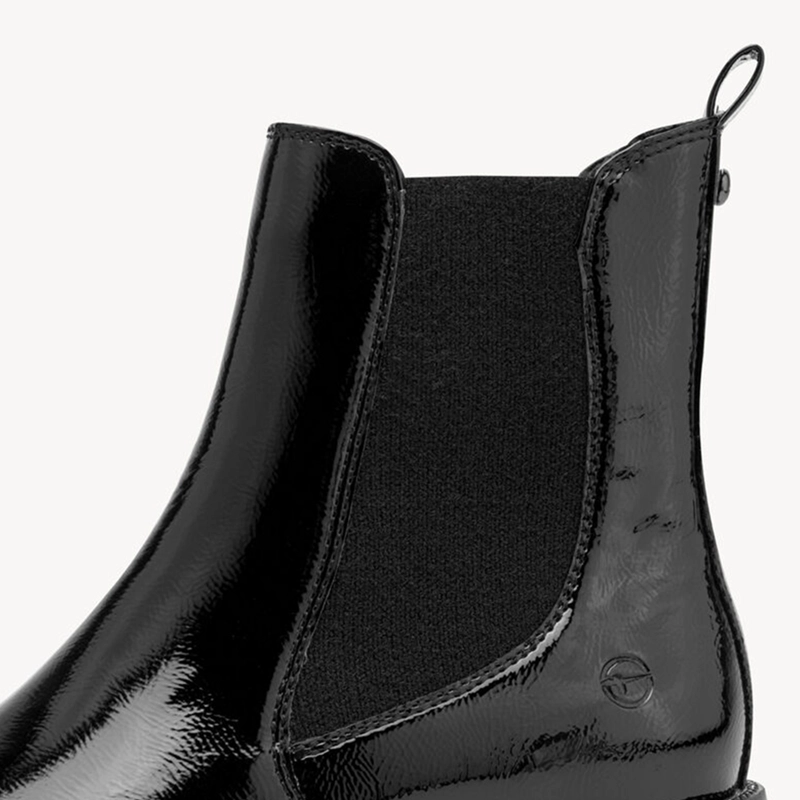 BOTIN MUJER 25483-45 NEGRO CHAROL - 4