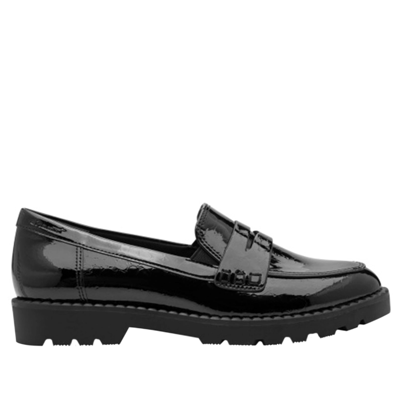 MOCASIN MUJER 24312-41 NEGRO CHAROL - 1